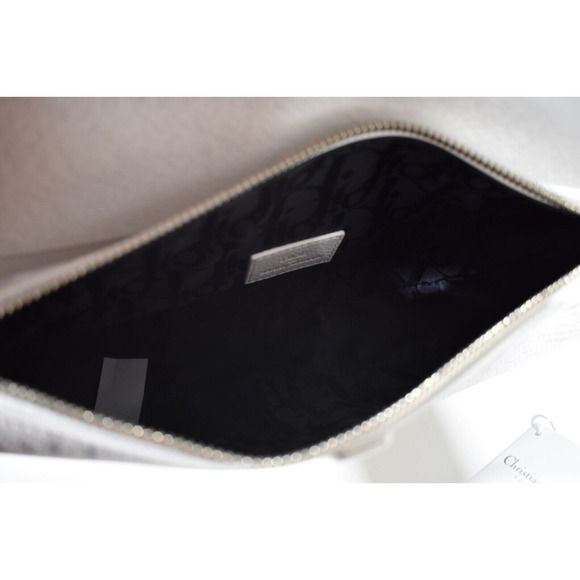 Dior x Daniel Arsham Newspaper Print Saddle White Logo Crossbody Fanny Bum Bag - Picture 11 of 12